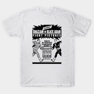 SHAZAM vs. BLACK ADAM - Fight poster T-Shirt